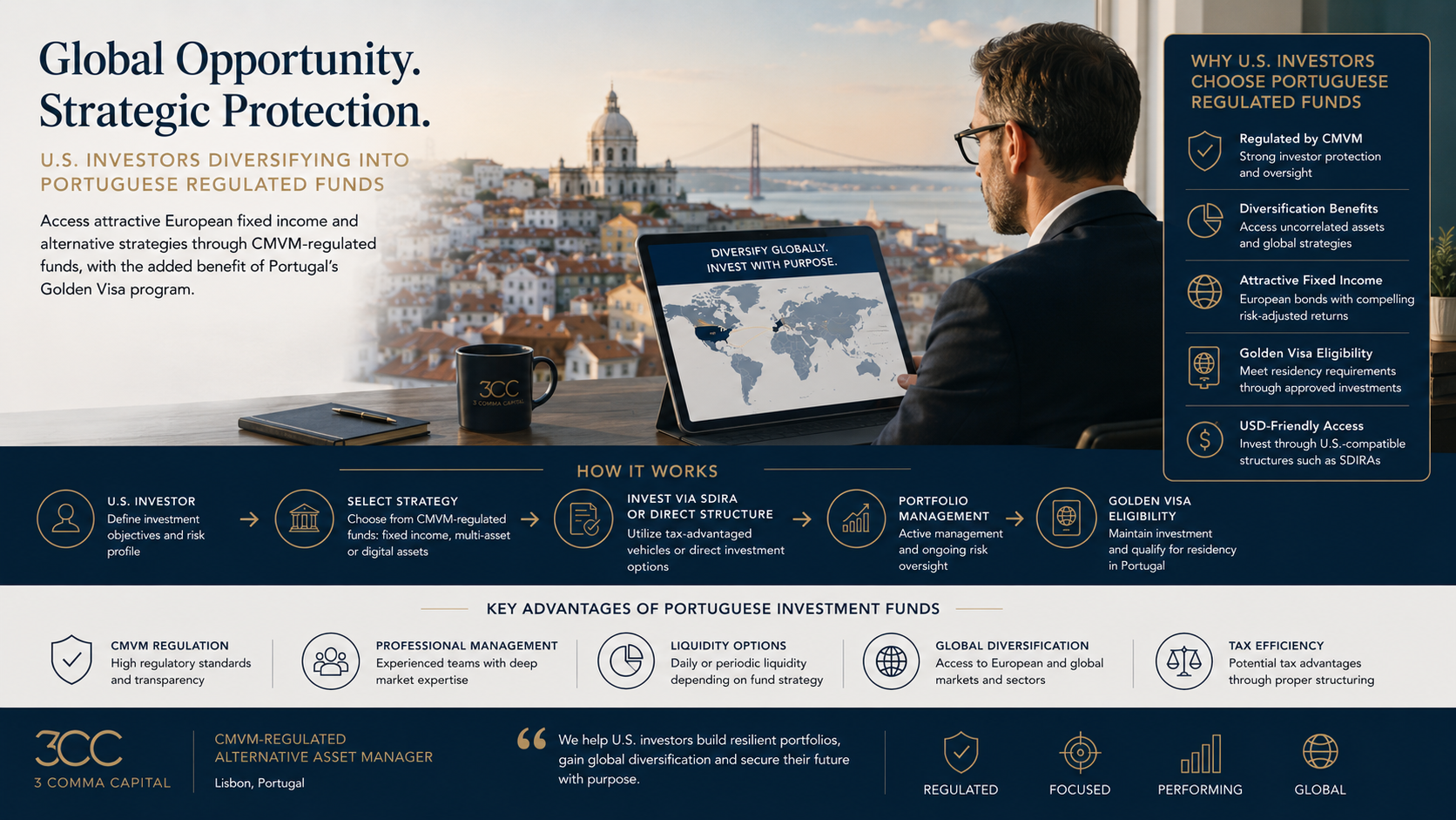 SDIRA investment structures for Portugal Golden Visa investment funds.